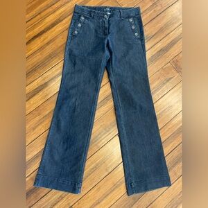 Women’s LOFT Dark Blue Denim trousers size 2